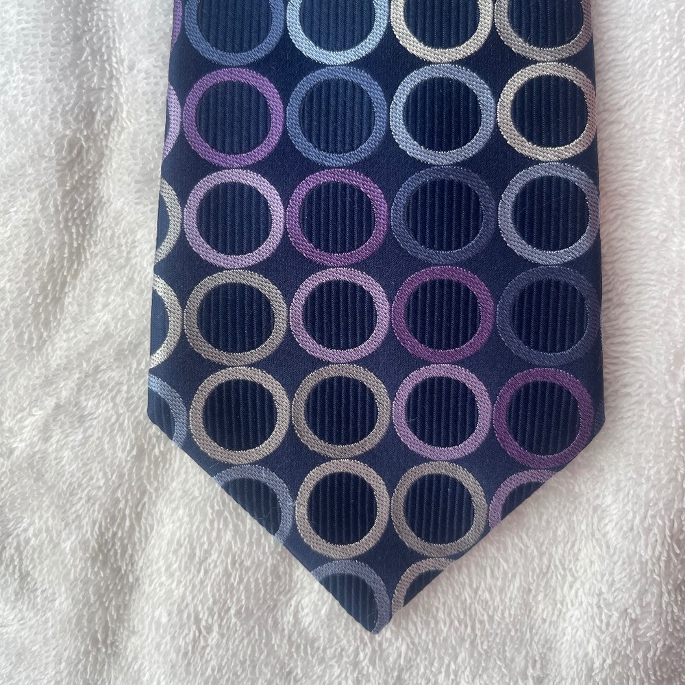 Navy 100% Silk Tie